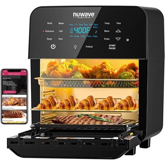Nuwave Brio 15.5Qt Air Fryer & Rotisserie