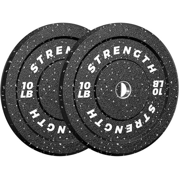 XDDIAS 2-Inch Rubber Olympic Bumper Plates Set