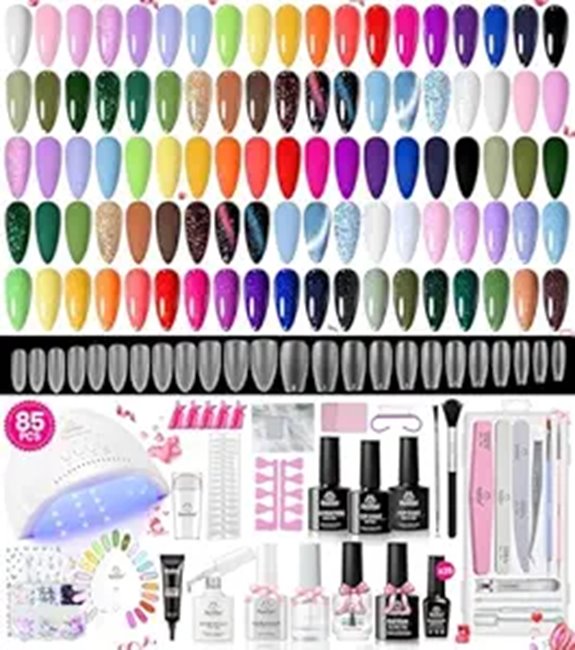 Beetles 85-Piece Gel Nail Polish Kit with UV Light