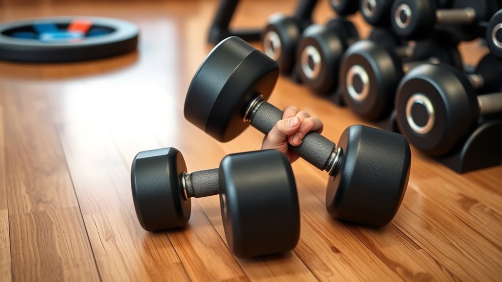 adjust weights by muscle size