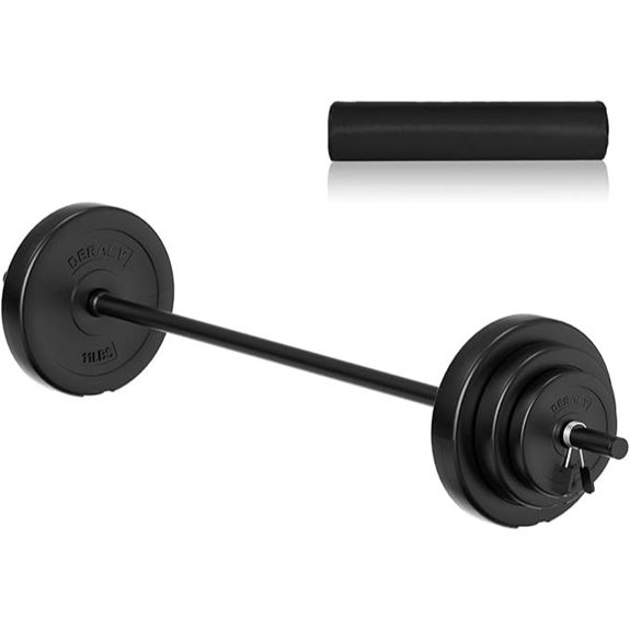 DERACY 43lbs Adjustable Olympic Barbell Weight Set