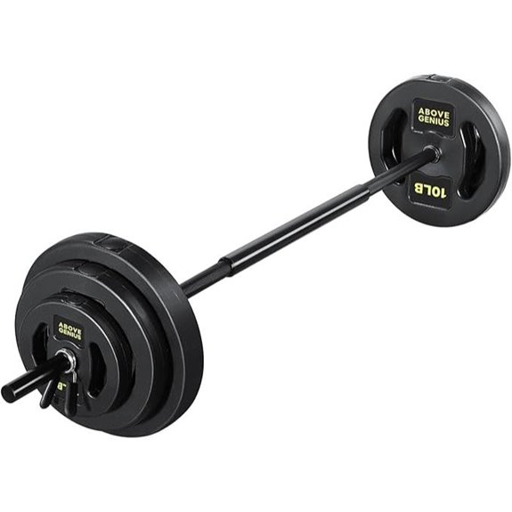 45 LB Adjustable Barbell Weight Set for Home Gym