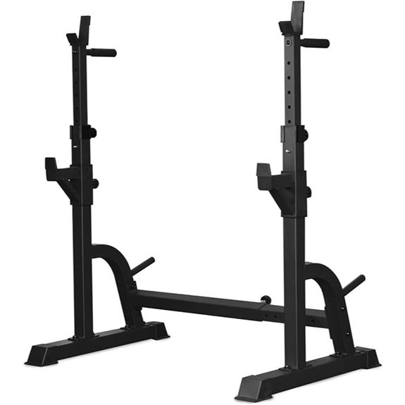 BARWING 49IN Adjustable Squat & Barbell Rack Stand