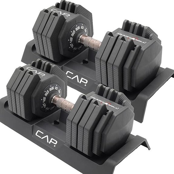 CAP Barbell Adjustable 55 lb Hex Dumbbell