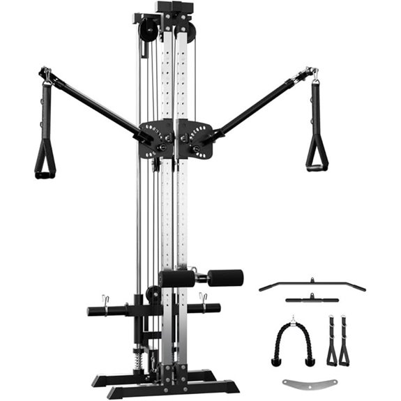 GMWD Home Gym Cable Machine with Adjustable Arms
