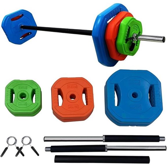 Adjustable Barbell Weight Set for Home & Gym
