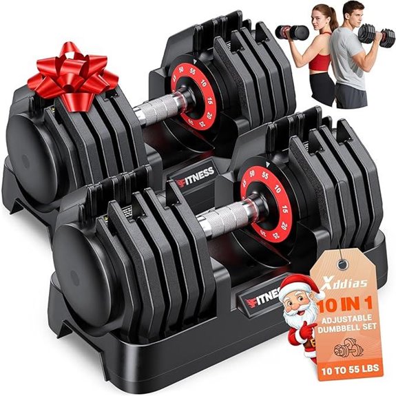XDDIAS Adjustable Dumbbell Set of 2 for Home Gym
