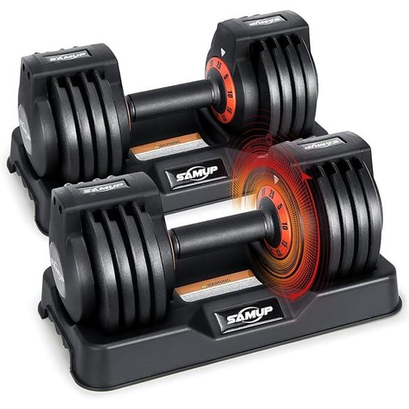 Adjustable Dumbbell Set with Anti-Slip Handles