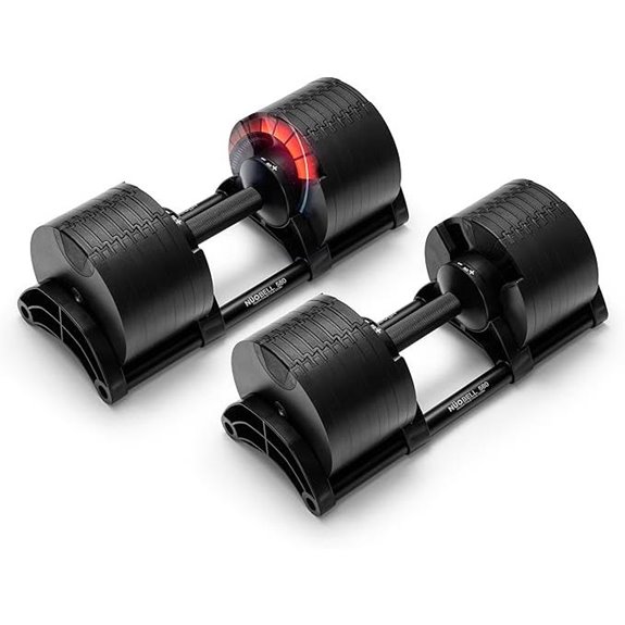 NUOBELL Adjustable Dumbbells 5-80 lbs for Home Gym