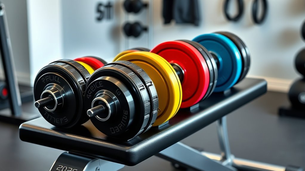 adjustable durable safe dumbbells