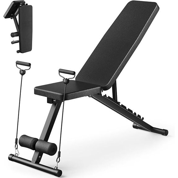 Adjustable Weight Bench for Home Gym and Fitness