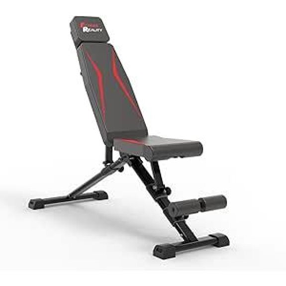 Fitness Reality Adjustable Weight Bench for Home Gym
