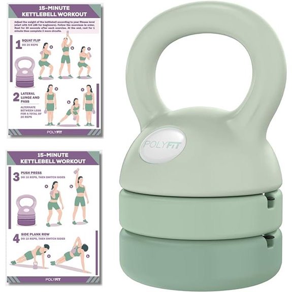 Polyfit Adjustable Kettlebell Set for Home Gym