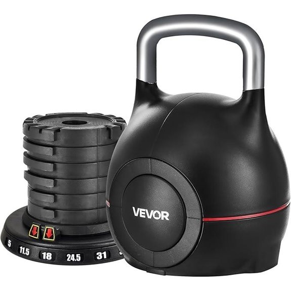VEVOR Adjustable Kettlebell with 7 Weight Levels