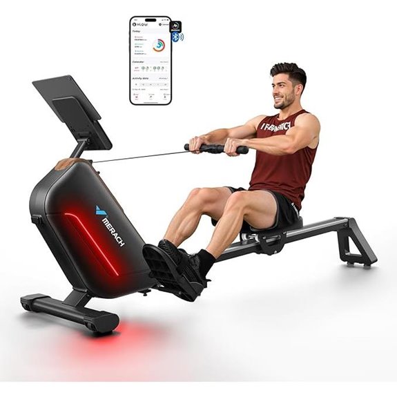 adjustable magnetic rowing machine