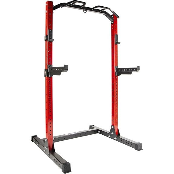 Fitvids Power Rack Squat Stand with J-Hooks