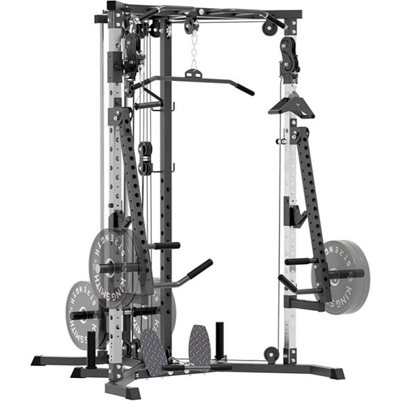 Power Rack with Pulley System and Cables