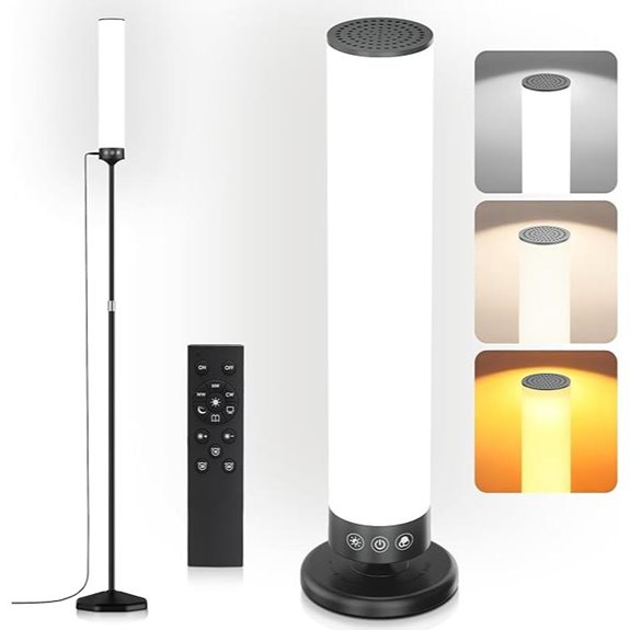 Light Therapy Lamp with Remote and Adjustable Settings