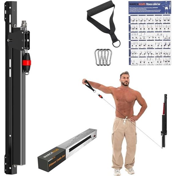 Home Gym Cable Machine with Adjustable Resistance