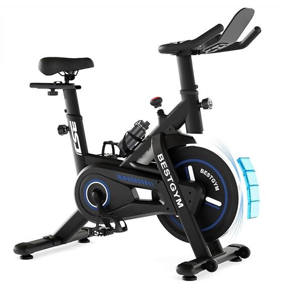 Indoor Exercise Bike with Adjustable Resistance and Tablet Holder