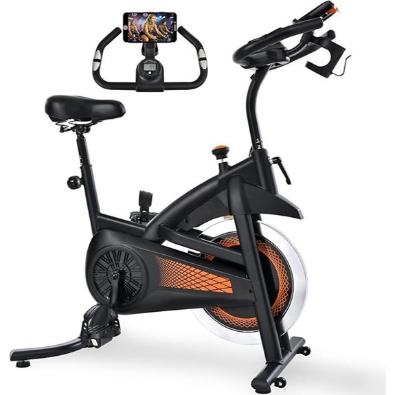 Indoor Cycling Exercise Bike with Adjustable Seat
