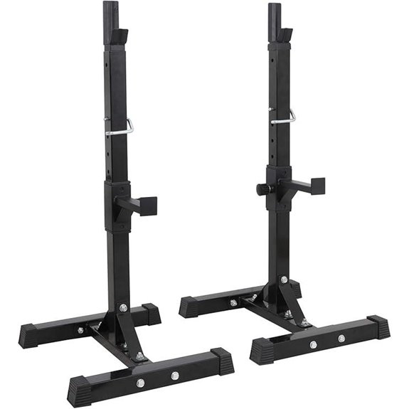 F2C Adjustable Steel Squat Rack with Bench