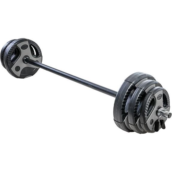 US 43 lb Barbell Weight Set with Adjustable Weights