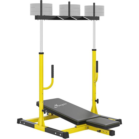Soozier Vertical Leg Press Machine with Adjustable Settings