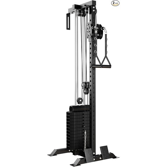 Mikolo Wall Mount Cable Station with Adjustable Pulley