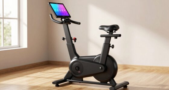 affordable screen exercise bikes