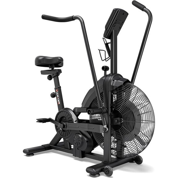 Eryntix Air Exercise Bike with Monitor & Handlebars