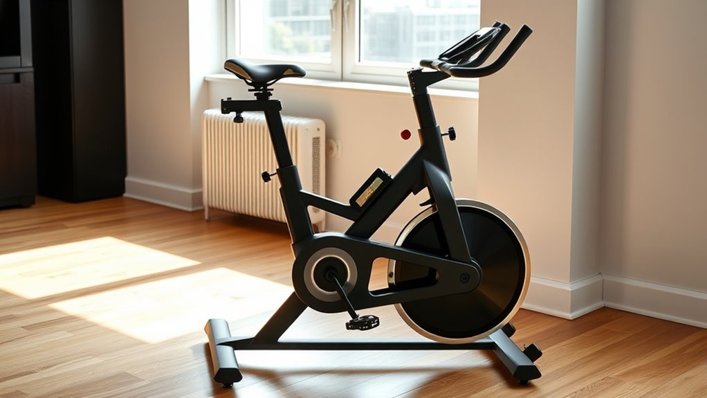 apartment friendly spin bike features