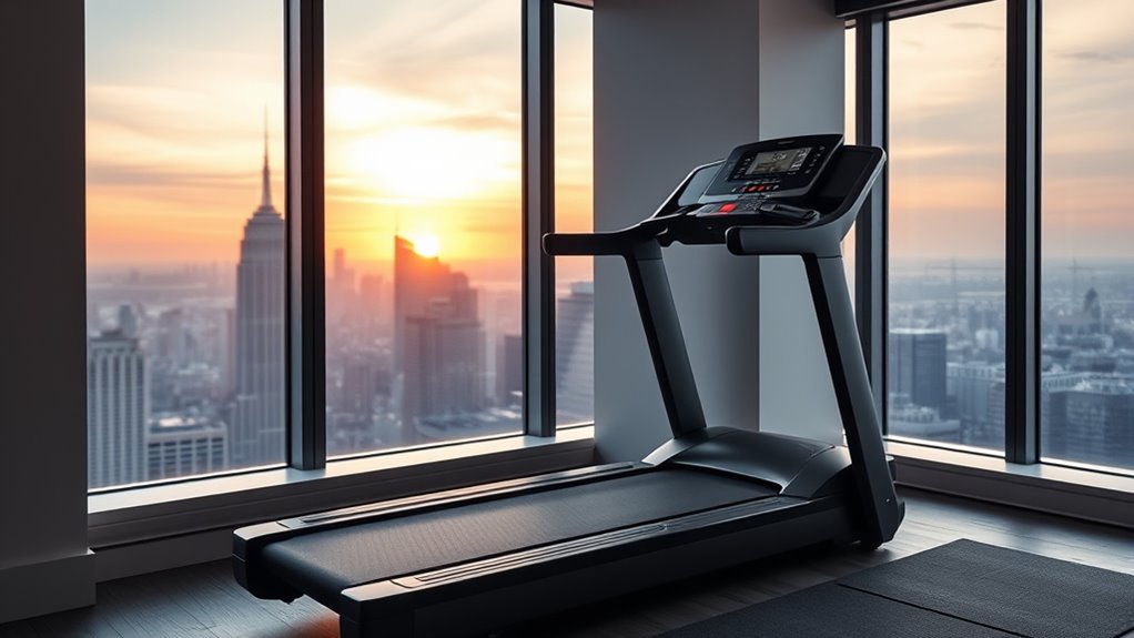 apartment friendly treadmill features