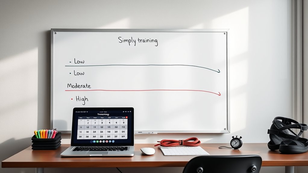 balanced workout intensity schedule