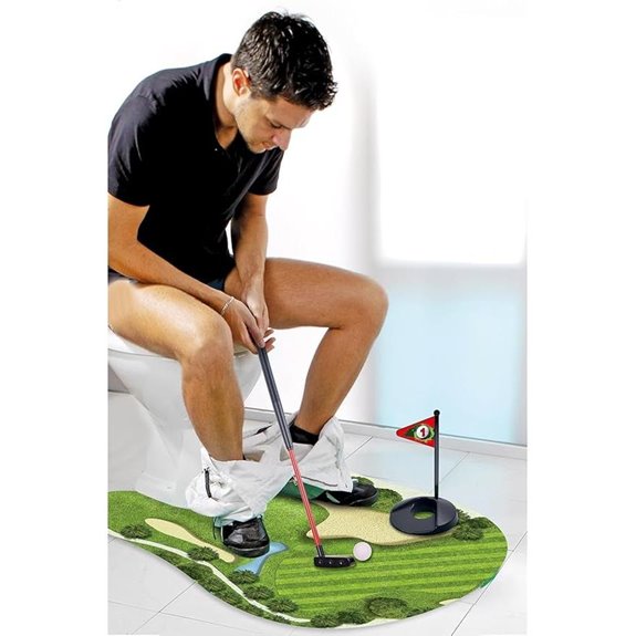Toilet Golf Game: Bathroom Mini Golf Gag Gift