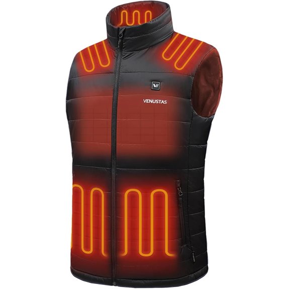 Venustas Men's Heated Vest with Battery Lightweight Quilted Vest for Men