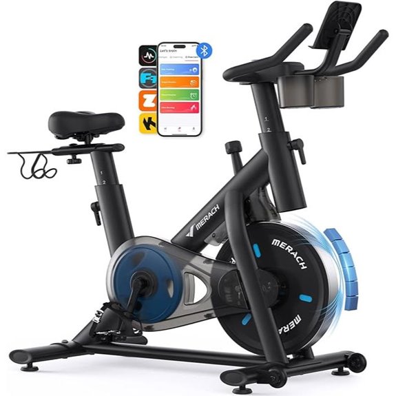 MERACH Stationary Bike with App and Tablet Mount