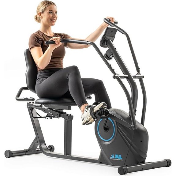 bluetooth enabled recumbent bike