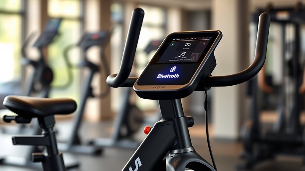 bluetooth exercise bike features