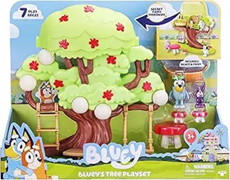 Bluey Treehouse Playset with Figures and Accessories
