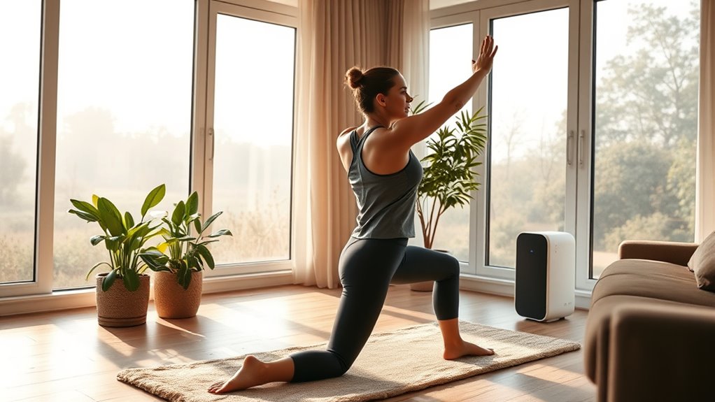 breathing exercises and air purification