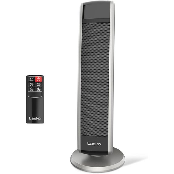 Lasko Oscillating Ceramic Tower Heater with Remote