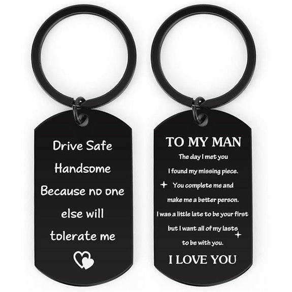 Christmas Gifts for Men Drive Safe Keychain