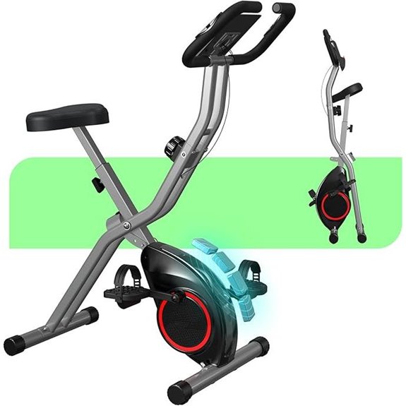 Foldable 33LB Exercise Bike for Small Spaces
