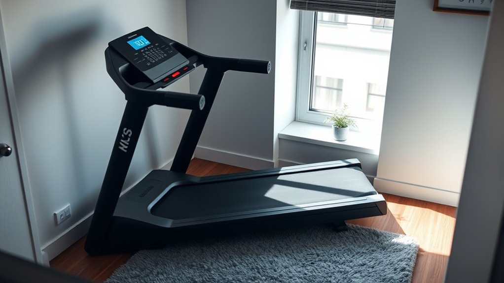 compact quiet durable treadmill