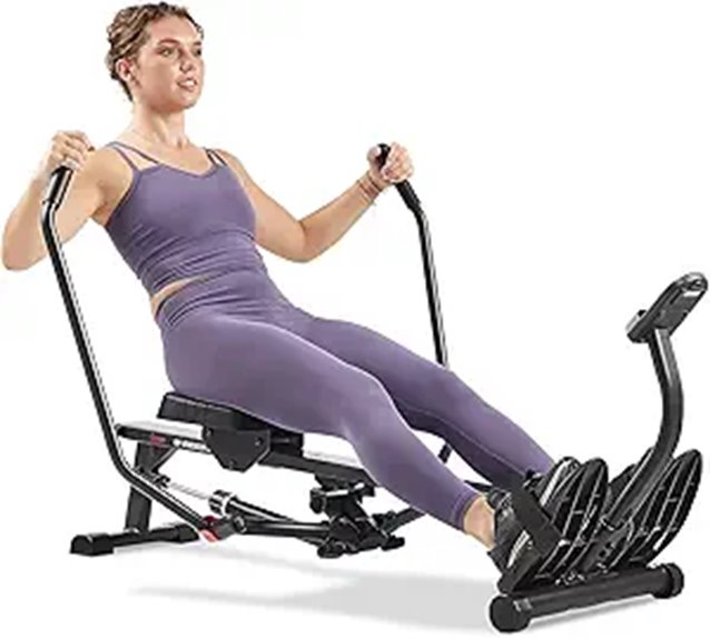 Sunny Health & Fitness Compact Rowing Machine