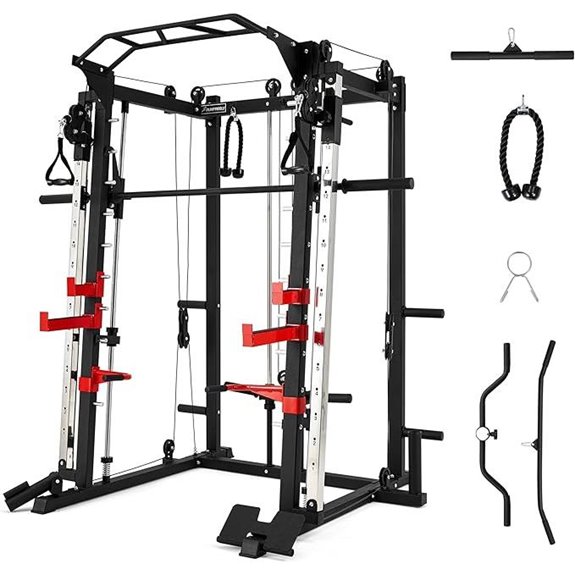 All-in-One Smith Machine Home Gym Trainer