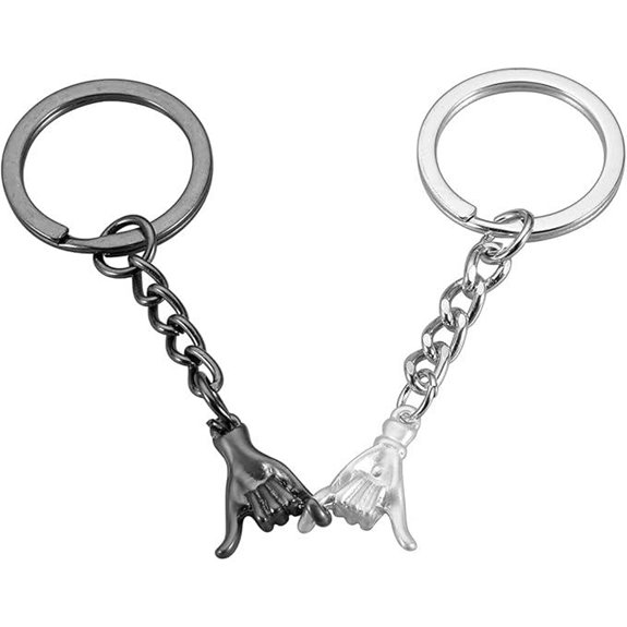 Pinky Promise Couple Keychains for Valentines & Anniversaries