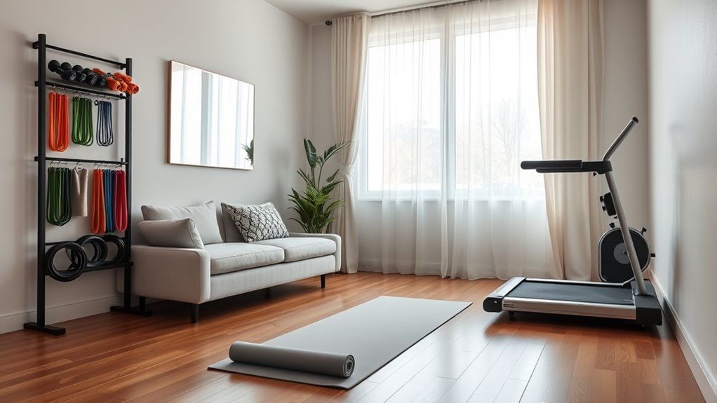 create a safe workout space