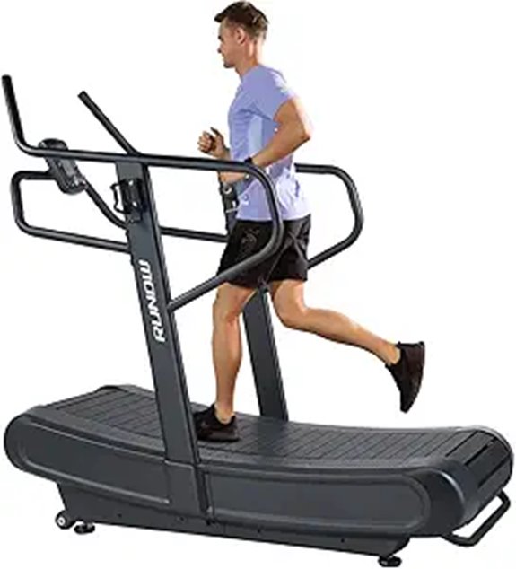 RUNOW Curved Non-Electric Treadmill for Home & Commercial